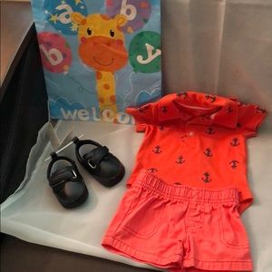Carter’s Baby Boys Shirt And Shorts only